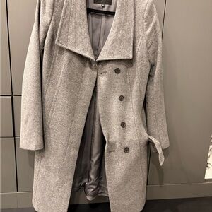 Babaton Grey Wool Coat